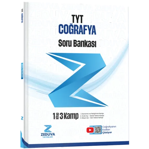 Zeduva Yayınları Coğrafyanın Kodları TYT Coğrafya 1 Kitap 3 Kamp Soru Bankası