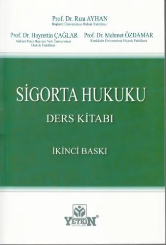 Sigorta Hukuku Ders Kitabı