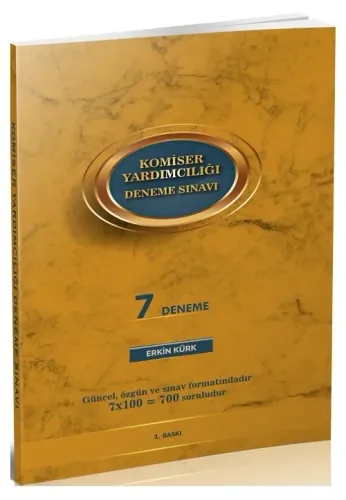 Erkin Kürk Komiser Yardımcılığı 7 Deneme
