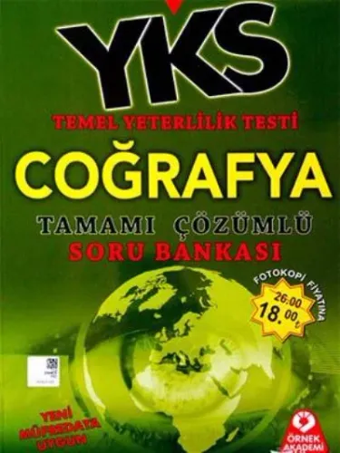 Örnek Akademi YKS TYT Coğrafya Tamamı Çözümlü Soru Bankası-KAMPANYA