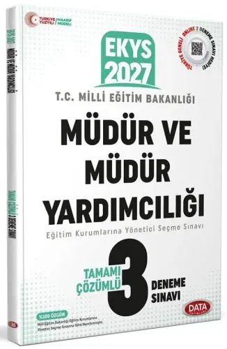 Data Yayınları 2027 MEB EKYS Müdür ve Müdür Yardımcılığı 3 Deneme Sına