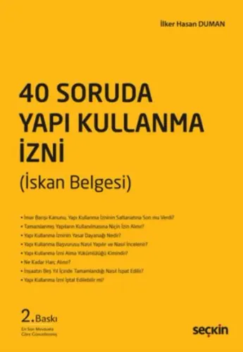 40 Soruda Yapı Kullanma İzni-İskan Belgesi