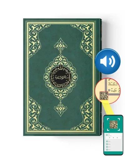 Orta Boy Kur'an-ı Kerim (2 Renkli, Yeşil, Mühürlü)
