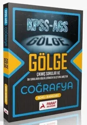 Paraf Akademi KPSS MEB-AGS Coğrafya Gölge Soru Bankası