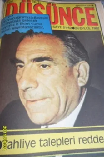Yeni Düşünce Dergisi (1982 Ciltli) 3. Cilt Yeni Düşünce Dergisi (1982 Ciltli) 3. Cilt