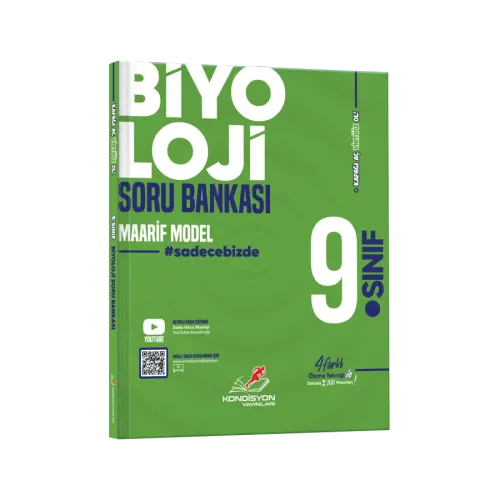KONDİSYON YAYINLARI 9.SINIF VİRTÜÖZ BİYOLOJİ SORU BANKASI