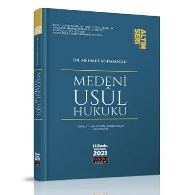 Medeni Usul Hukuku Konu Anlatımı