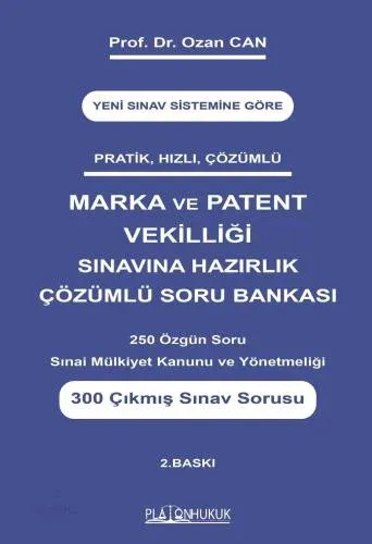 Marka Ve Patent Vekillilği Sınavına Hazırlık Çözümlü Soru Bankası