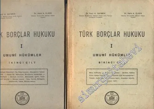 Türk Borçlar Hukuku 1 - 2