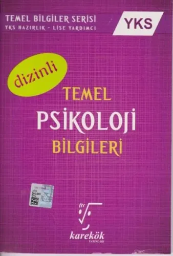 Karekök Yayınları Dizinli Temel Psikoloji Bilgileri