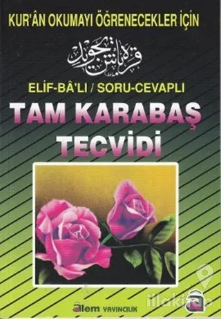 Elif-Ba'lı / Soru-Cevaplı Tam Karabaş Tecvidi (Küçük Boy)
