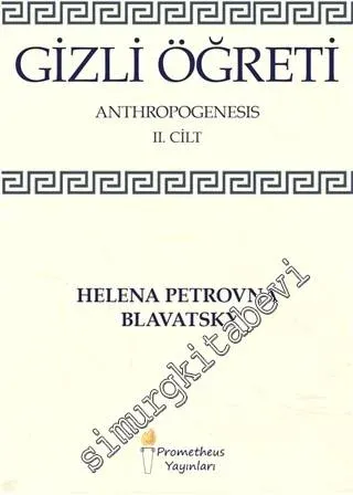 Gizli Öğreti Cilt 2 : Anthropogenesis -        2019