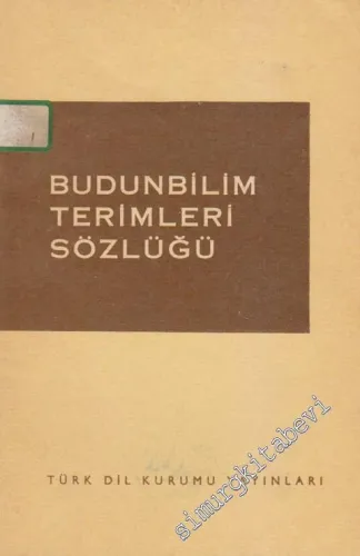 Budunbilim Terimleri Sözlüğü -        1973