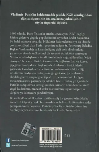 Putin Yüzü Olmayan Adam Masha Gessen Epsilon Yayıncılık %53 indirimli
