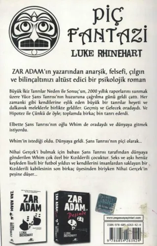 Zar Adam Luke Rhinehart Pegasus Yayıncılık %64 indirimli