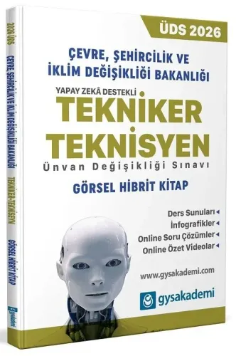 GYS Akademi 2026 GYS ÜDS Çevre, Şehircilik ve İklim Değişikliği Bakanlığı Tekniker-Teknisyen Konu Anlatımlı