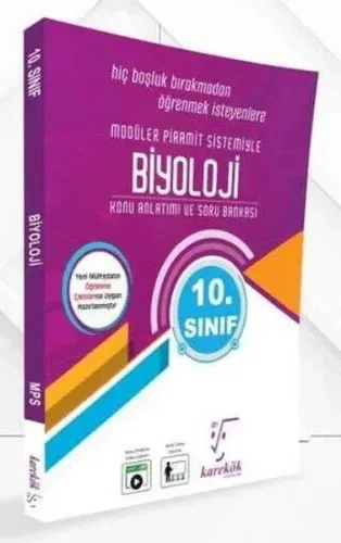 Karekök Yayınları 10. Sınıf Biyoloji MPS Konu Anlatımı ve Soru Bankası