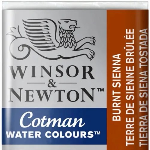 Winsor & Newton Cotman Sulu Boya Yarım Tablet Burnt Sienna 074