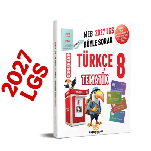 Sinan Kuzucu Yayınları 2027 8. Sınıf Tematik Türkçe Soru Bankası