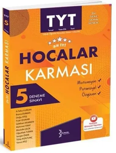 Bilinçsel Yayınları TYT Hocalar Karması 5 Deneme Sınavı