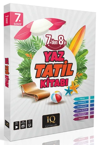 IQ Yayınları 7. Sınıf Yaz Tatil Kitabı Çözümlü