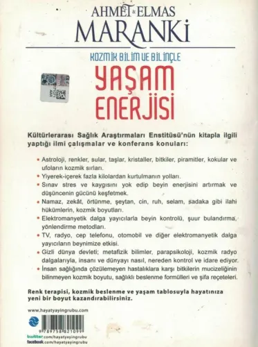 Kozmik Bilim Ve Bilinçle Yaşam Enerjisi Hayat Yayıncılık %70 indirimli