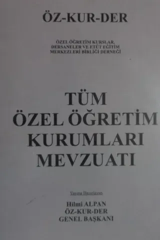 Tüm Özel Öğretim Kurumları Mevzuatı