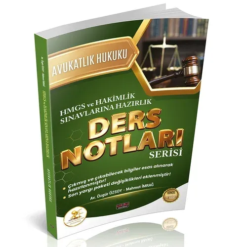 HUKAL HMGS-HAKİMLİK Avukatlık Hukuku Ders Notları