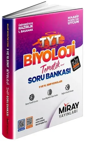 Miray Yayınları TYT Biyoloji Maarif Model Tematik Soru Bankası