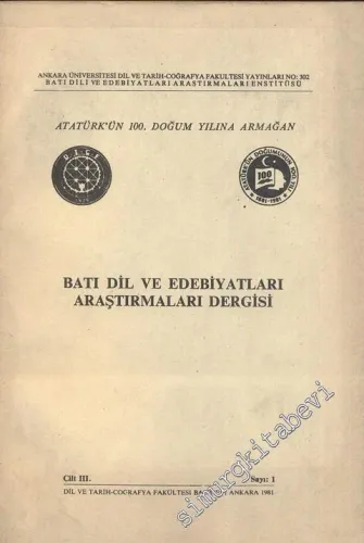 Batı Dil ve Edebiyatları Araştırmaları Dergisi - Sayı: 1    3