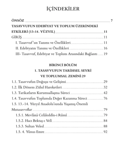 Tasavvufun Edebiyat ve Toplum Üzerindeki Etkileri