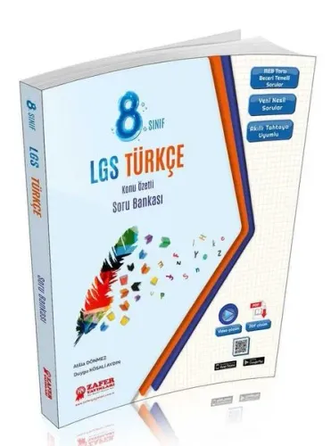 Zafer Yayınları 8. Sınıf LGS Türkçe Konu Özetli Soru Bankası