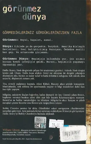 Görünmez Dünya William Gibson Artemis Yayınları %54 indirimli