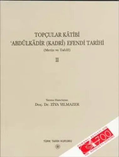 Topçular Kâtibi I.- II. Cilt (Takım Satılmaktadır)
