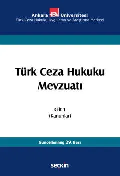 Türk Ceza Hukuku Mevzuatı Cilt: 1