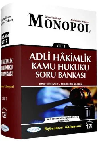 Monopol 2017 Adli Hakimlik Açıklamalı Kamu Hukuku Soru Bankası