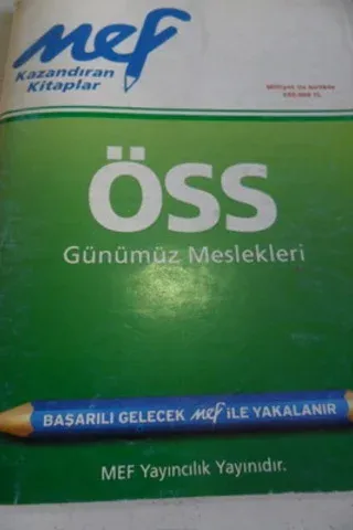 ÖSS Günümüz Meslekleri