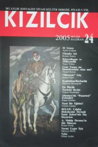 Kızılcık İki Aylık Sosyalist Siyasi Kültür Dergisi Mayıs Haziran 2005 Sayı:24