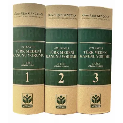 Türk Medeni Kanunu Yorumu (3 Cilt Takım)