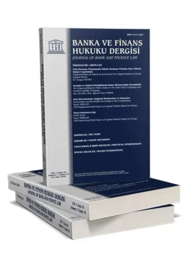 Legal Banka ve Finans Hukuku Dergisi ( 2020 Yılı Aboneliği ) ( 4 Sayı )