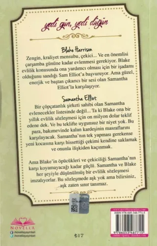 Çarşambaya Kadar Eşim Ol Catherine Bybee Novella %55 indirimli