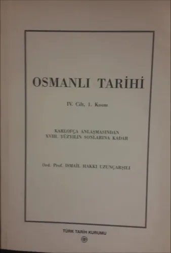 Osmanlı Tarihi IV. Cilt
