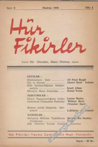 Hür Fikirler Dergisi - Sayı: 8 I Haziran