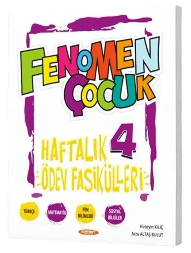 Kurmay ELT 4. Sınıf Tüm Dersler Fenomen Çocuk Haftalık Ödev Fasikülleri