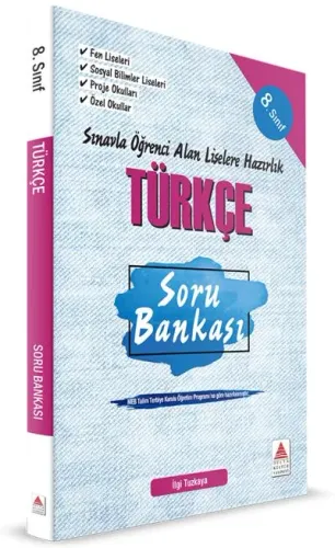 Delta Kültür Yayınları 8. Sınıf LGS Türkçe Soru Bankası Delta Kültür