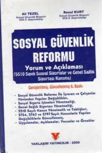 Sosyal Güvenlik Reformu Yorum ve Açıklaması