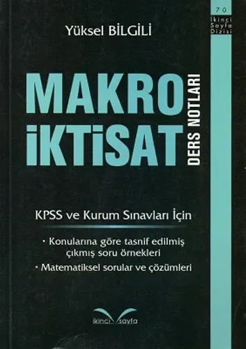 Makro İktisat Ders Notları KPSS ve Kurum Sınavları İçin