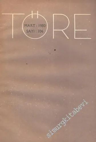 Töre Dergisi - Sayı 106      Mart