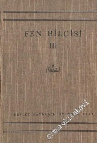 Fen Bilgisi 3. Kitap -