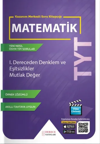 Derece TYT 1. Dereceden Denklermler Ve Eşitsizlikler Mutlak Değer